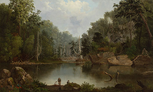 Photo of an American landscape painting