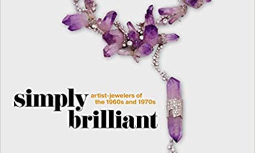 The cover of the Simply Brilliant Catalogue, featuring a purple crystal necklace