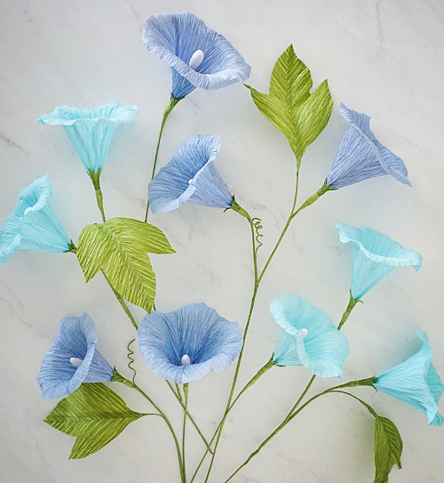 Sold Out - Paper Morning Glories by Bess Paper Goods