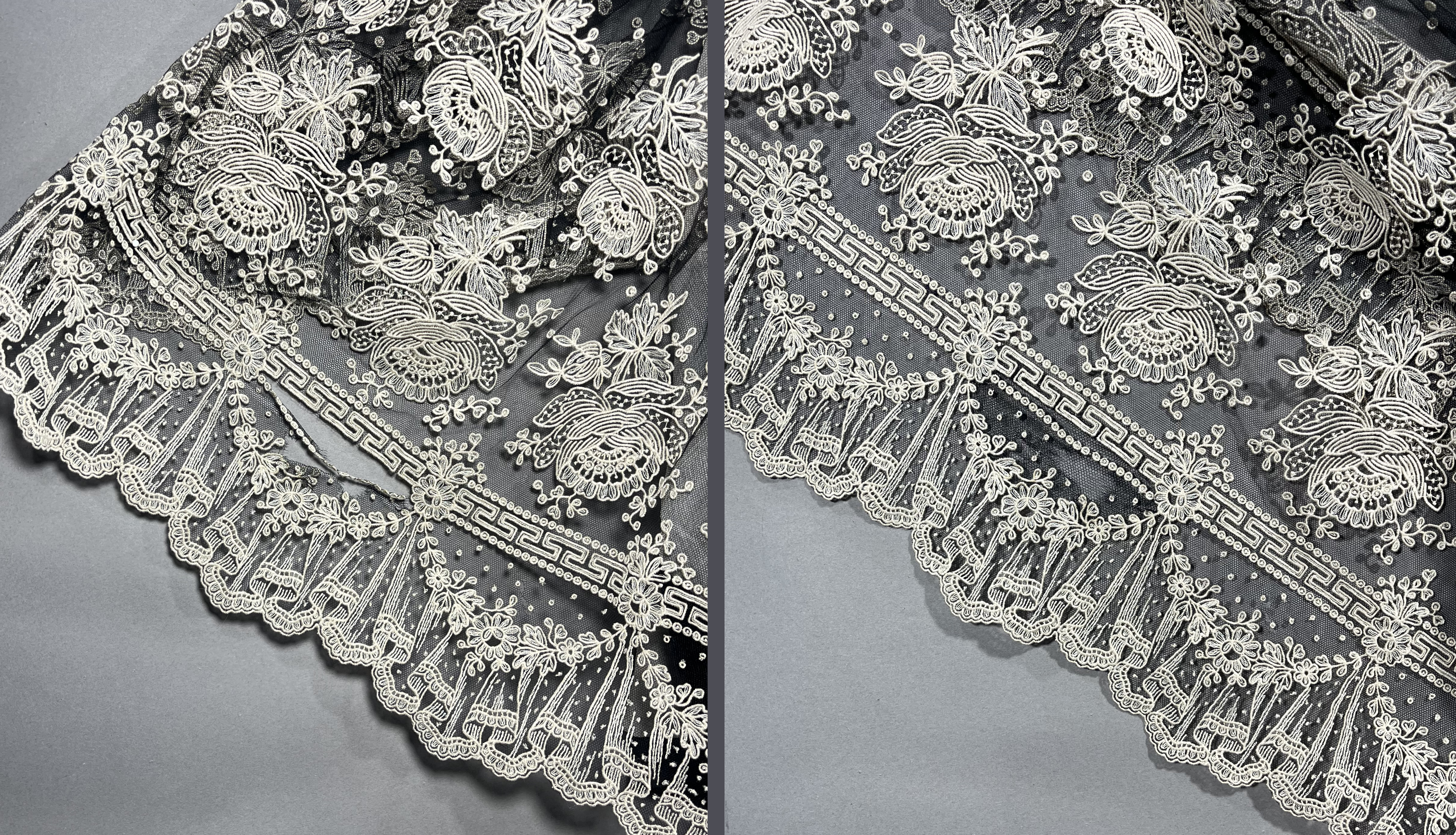 Lace bottom of dress