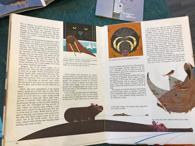 Harper’s illustrations in a book