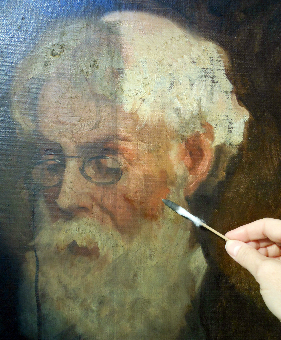 Restoration of Frank Duveneck's Head of Christopher P. Cranch