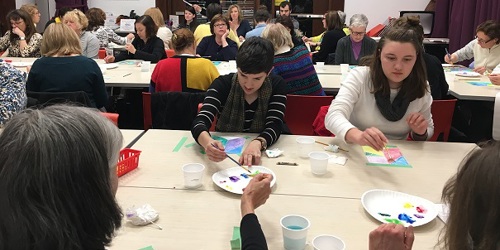 water color painting at Evenings for Educators