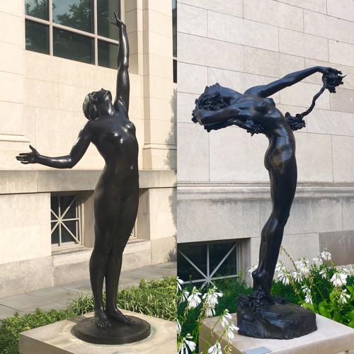 Harriet Whitney Frishmuth’s The Vine and The Star statues