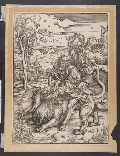Samson Fighting the Lion after conservation