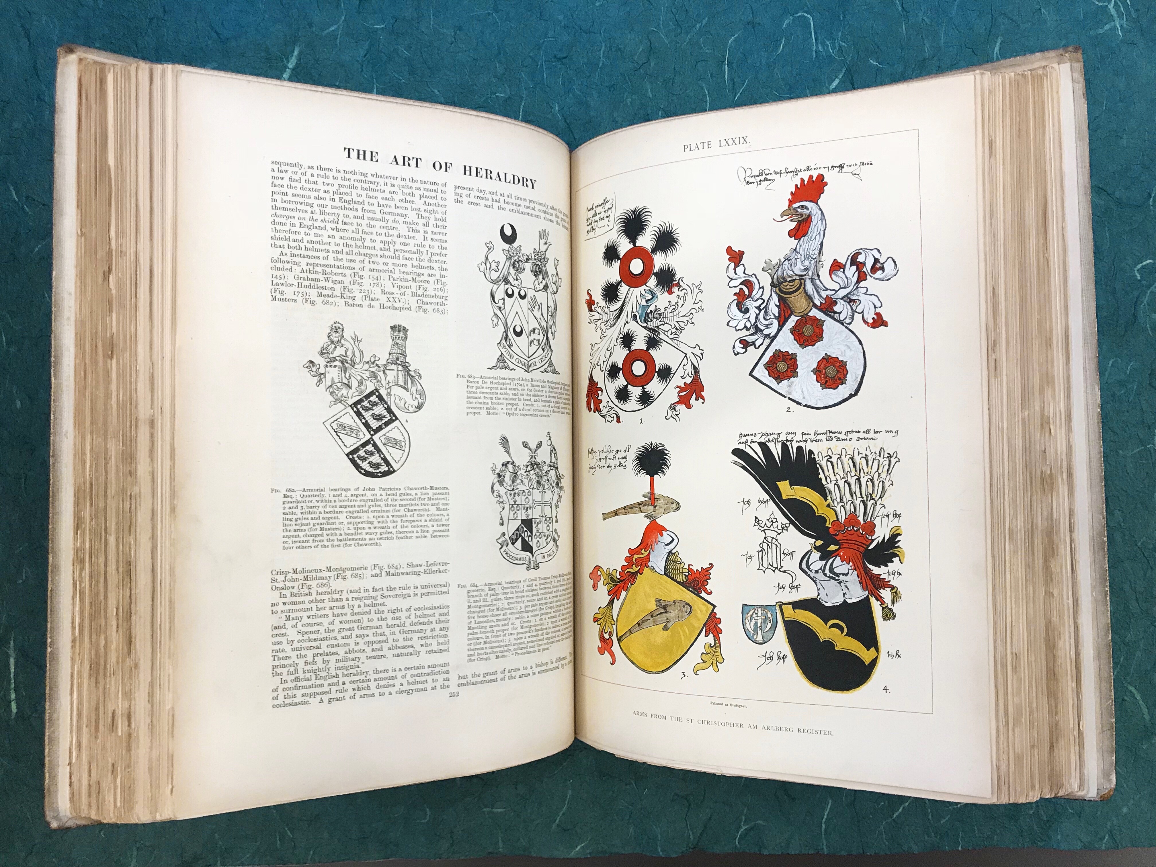 page from The Art of Heraldry: an Encyclopedia of Armory