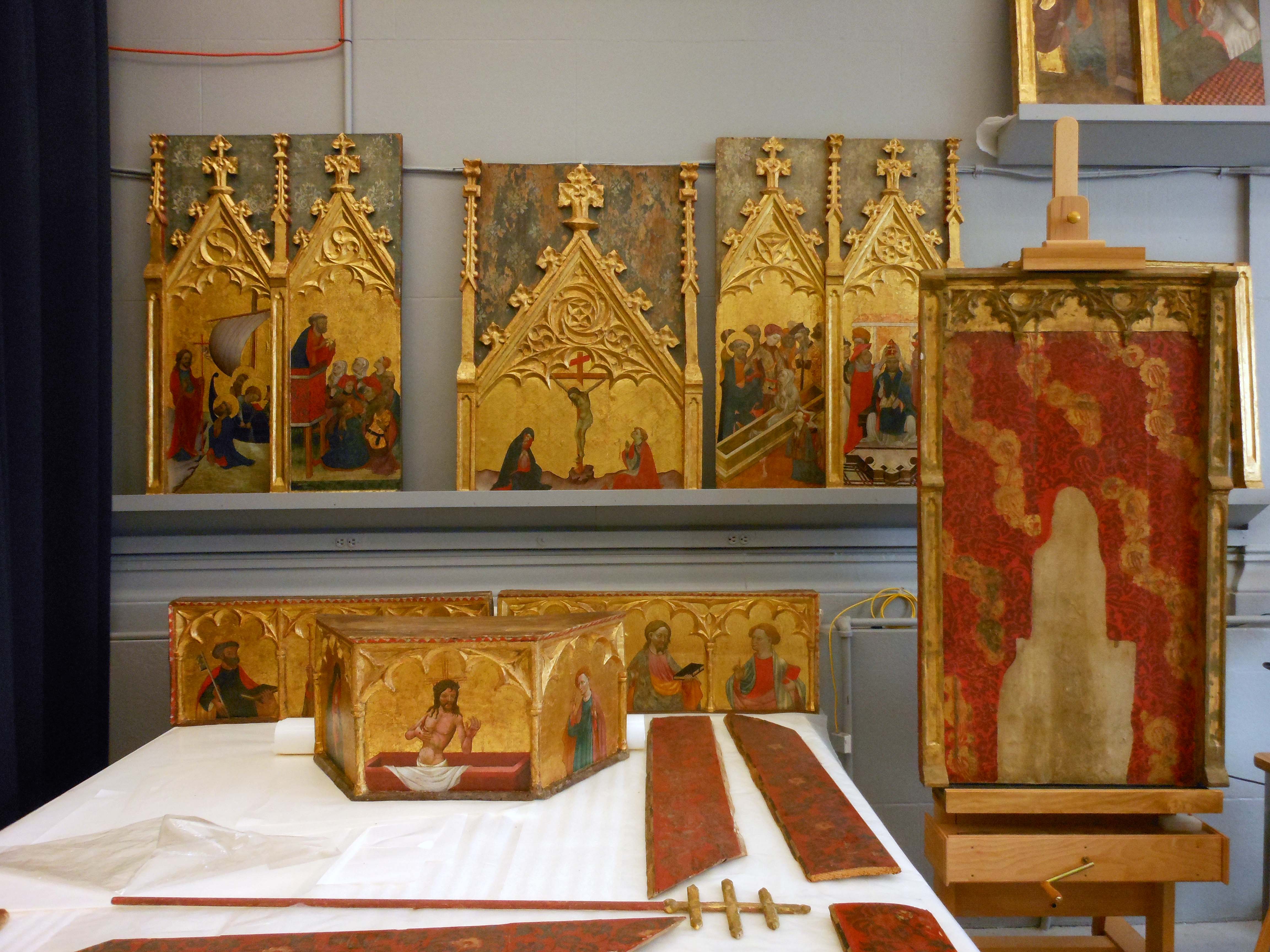 pieces from Retablo of Saint Peter