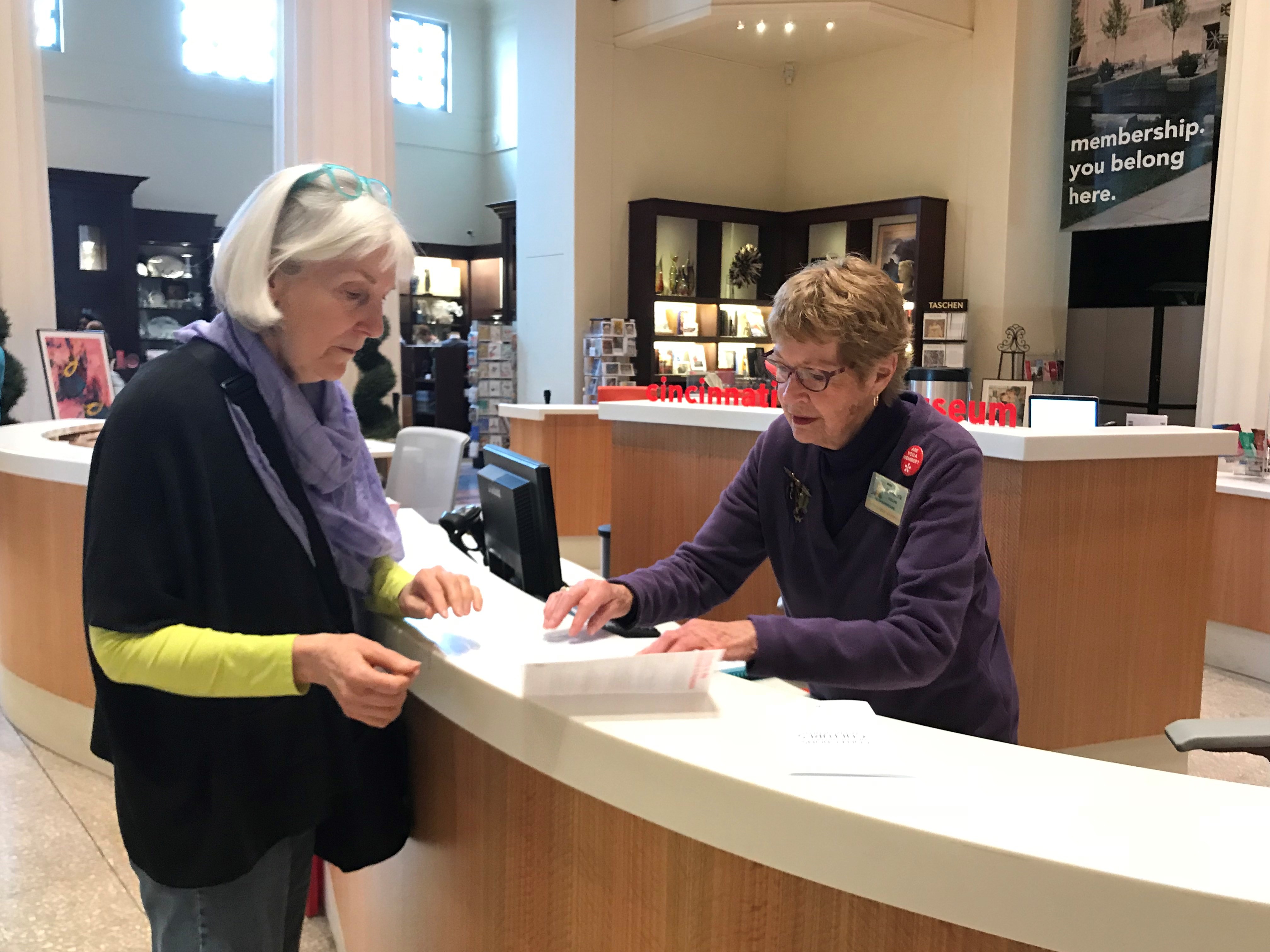 Visitor Service front desk