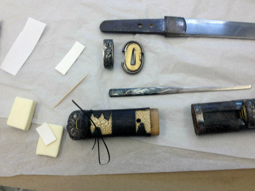 wakizashi sword in conservation
