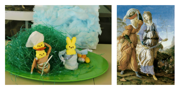 using peeps to recreate pieces of art