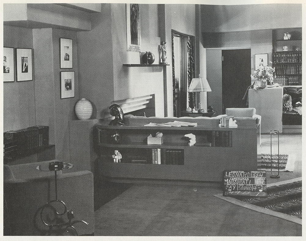 black and white photo of the set from Five and Ten