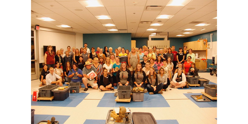 A group photo of all the teachers
