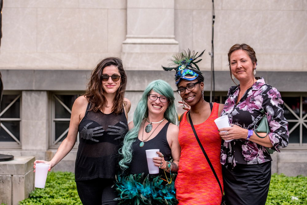 group photo at a fundraiser