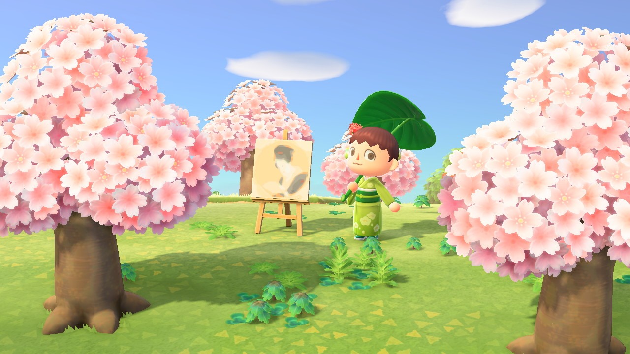 animal crossing recreation of CAM artwork