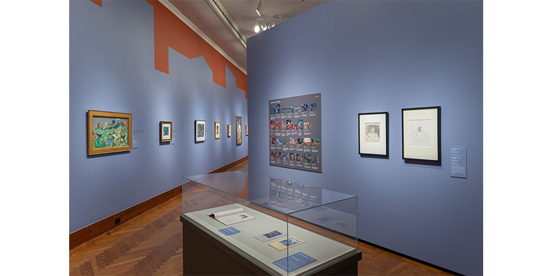 view of the exhibition