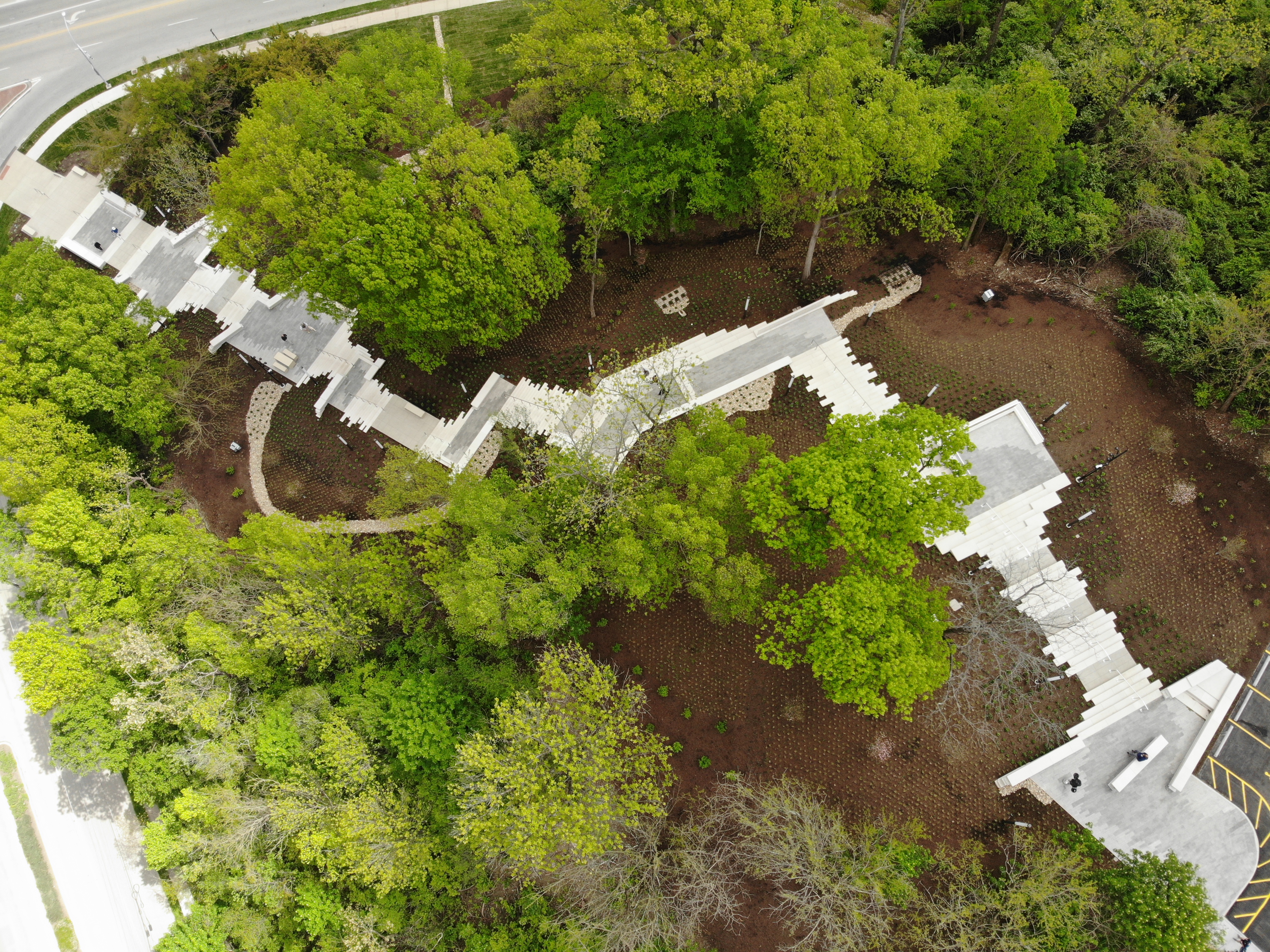 overhead view of Art Climb