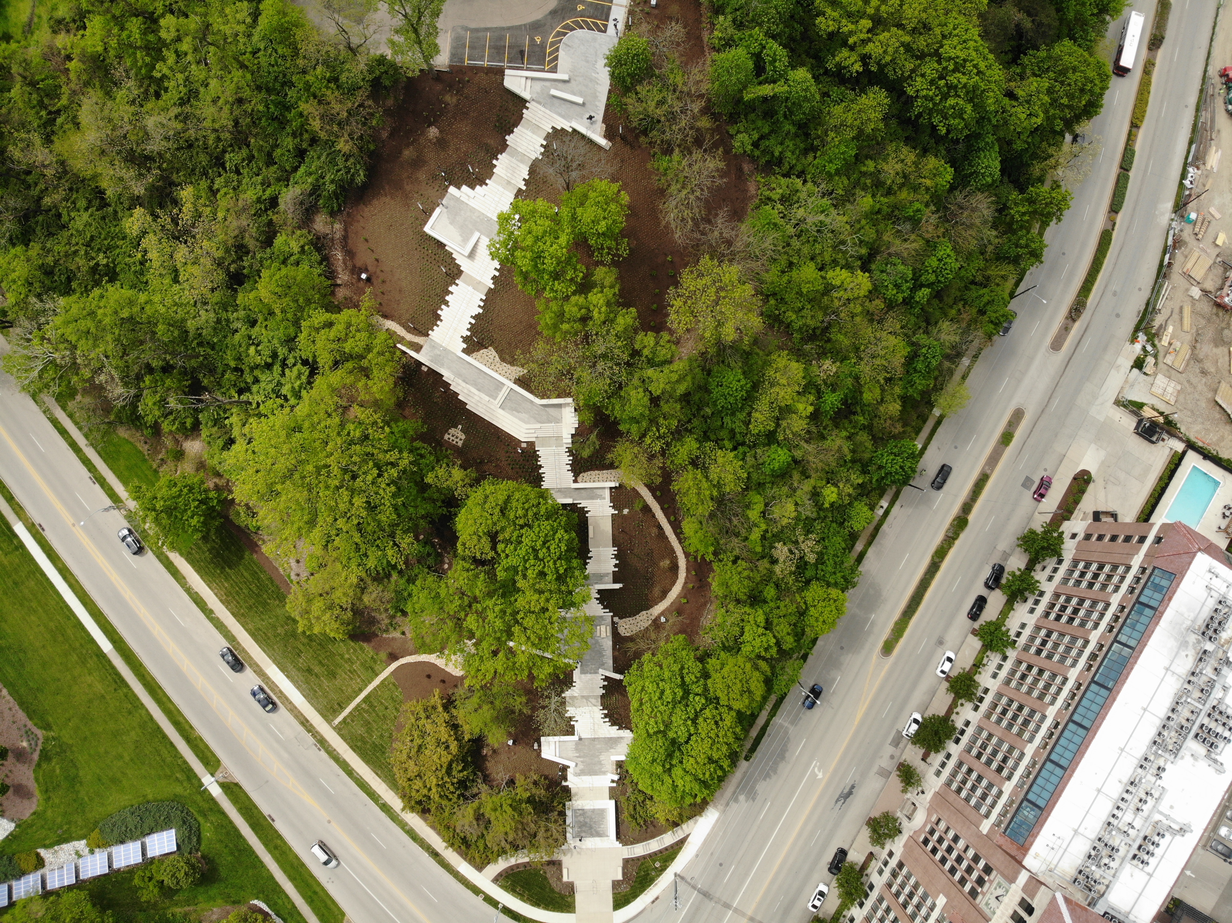 overhead view of Art Climb