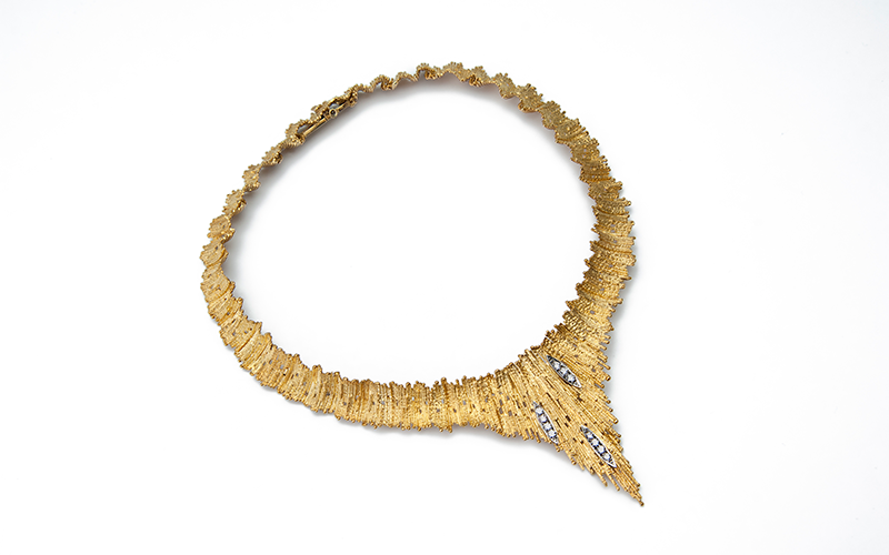 Andrew Grima (British, b. Italy, 1921–2007), Necklace, 1970s, gold, diamonds