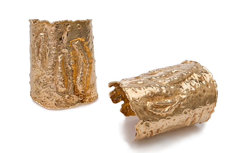 Van Cleef & Arpels (France, est. 1906), Manchette Cuff Bracelets, 1977, gold