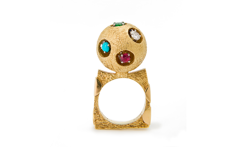 Roger Lucas (Canadian, b. 1936), designer, Cartier (French, est. 1847), manufacturer, Ring, 1969, gold, diamonds