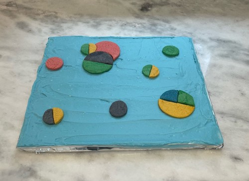 Miro inspired dyed shortbread cookies by Grace