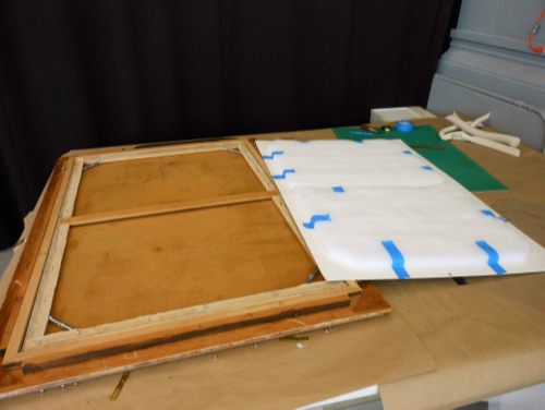 conservation process of a painting