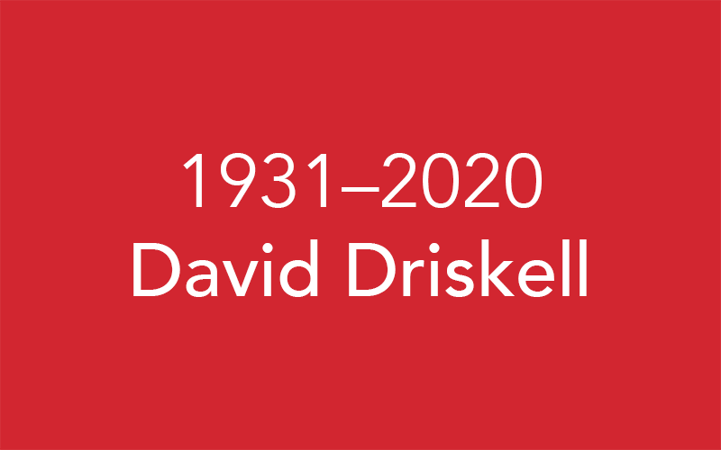 1931–2020, David Driskell