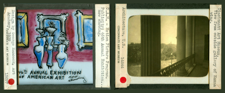 glass slides from the Cincinnati Art Museum