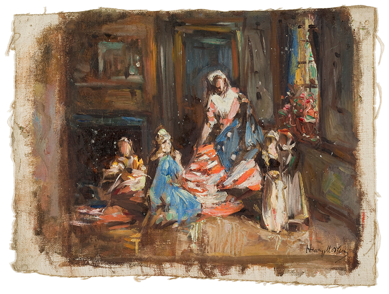 Study for The Birth of the Flag, 1907–11, oil on canvas, Gift of Henry M. Marx in memory of Agnes Mosler Marx, 1976.1020