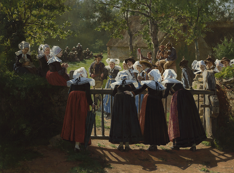 Harvest Festival (sometimes called Harvest Dance), 1884, oil on canvas, Collection of the City School District of the City of Cincinnati; made available to the Cincinnati Museum Center and the Cincinnati Art Museum