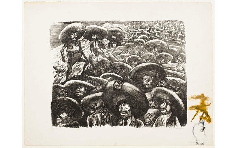 José Clemente Orozco (Mexican, 1883–1949), Zapatistas, 1935, lithograph, Gift of Elaine and Arnold Dunkelman, 1982.25