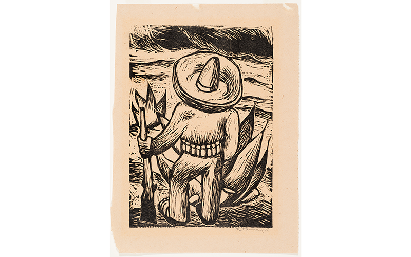 Rufino Tamayo (Mexican, 1899–1991), The Revolutionist, 1931, linoleum cut, Museum Purchase, 1931.71