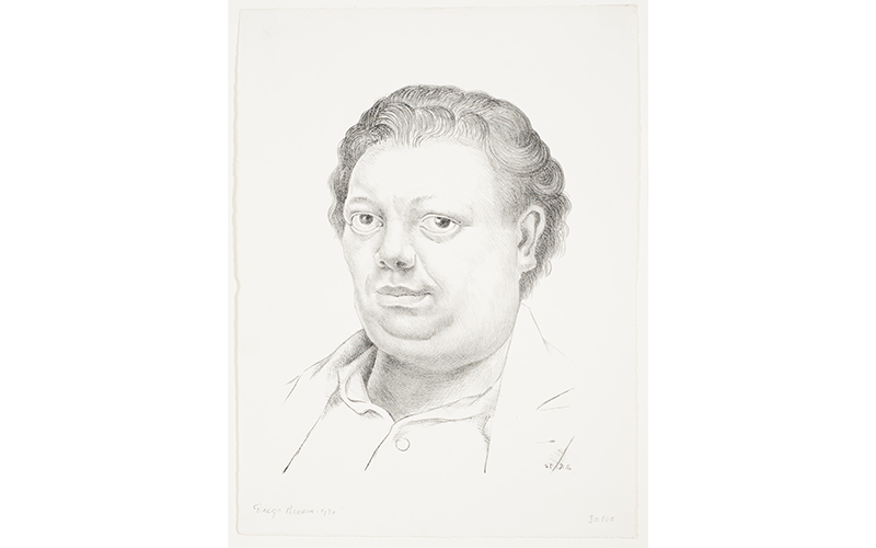 Diego Rivera (Mexican, 1886–1957), Self-Portrait, 1930, lithograph, Gift of Herbert Greer French, 1940.450