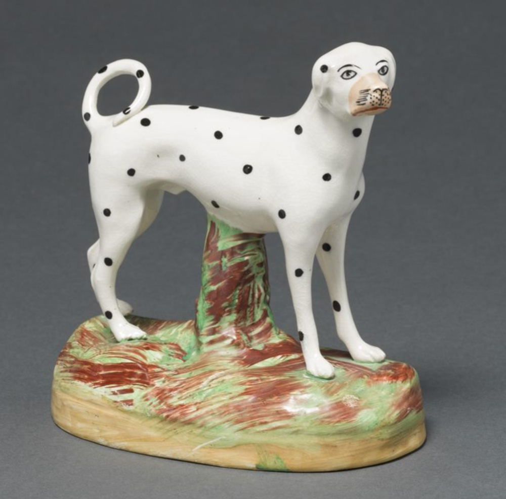 Dalmatian, circa 1880, Kent & Parr (English, 1880–1894), earthenware, Museum Purchase: Irene Boswell Buhr Fund, 2019.181
