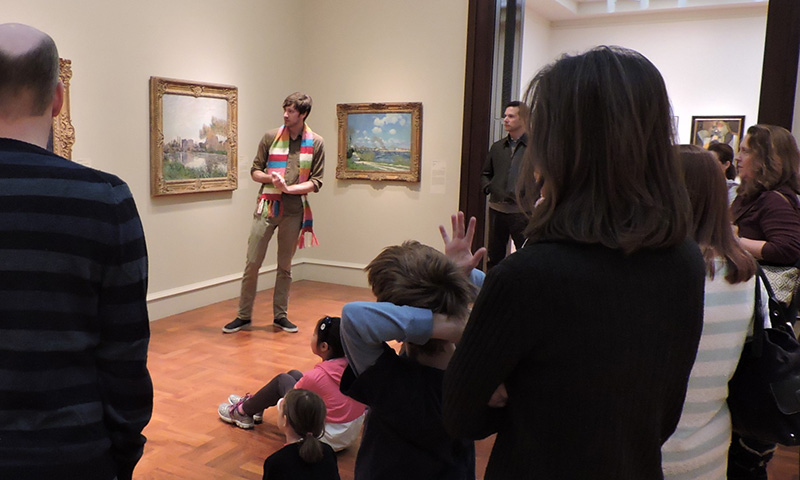 Students and Chaperones enjoy a School Tour at the Cincinnati Art Museum