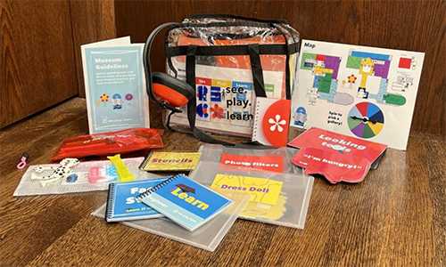 A See Play Learn Kit with games and learning materials