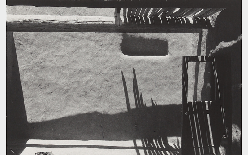 Georgia O'Keeffe, Roofless Room, 1959–60, gelatin silver print, Georgia O’Keeffe Museum, Santa Fe. © Georgia O’Keeffe Museum