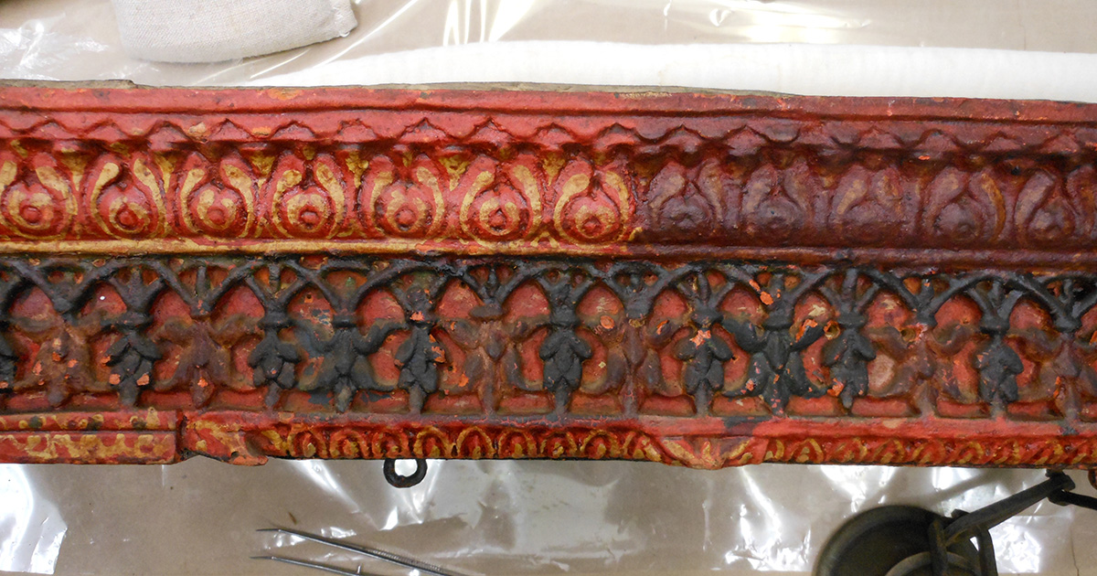 Devotional Shrine Used in a Jain Household (ghar derasar), 1700-1899, Gujarat/India, carved wood painted and gilded, The William T. and Louise Taft Semple Collection, 1962.459