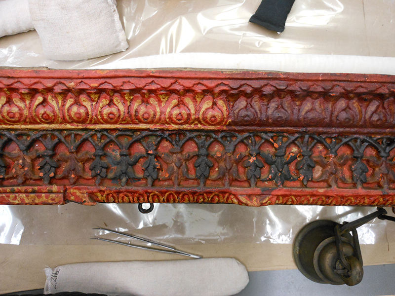 Devotional Shrine Used in a Jain Household (ghar derasar), 1700-1899, Gujarat/India, carved wood painted and gilded, The William T. and Louise Taft Semple Collection, 1962.459