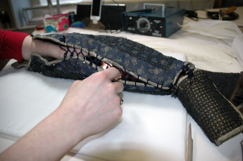 cleaning samurai armor