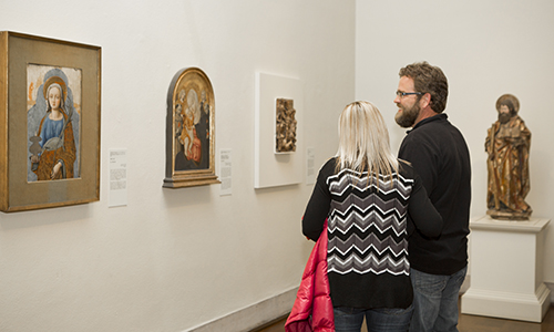 visitors in a gallery