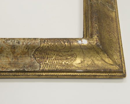 detail of a gold frame