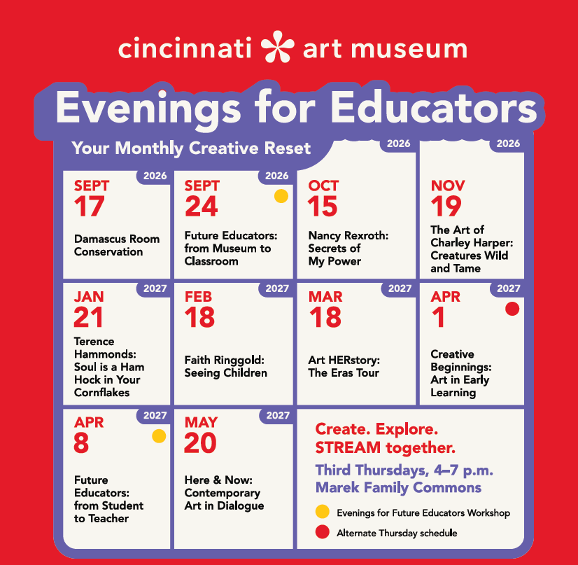 Evenings for Educators: Your Monthly Creative Reset image