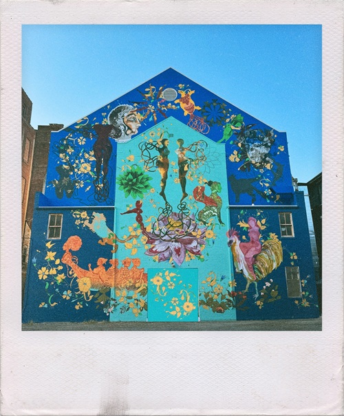 "Commons" Designed by Shahzia Sikander Mural Dedication (offsite)