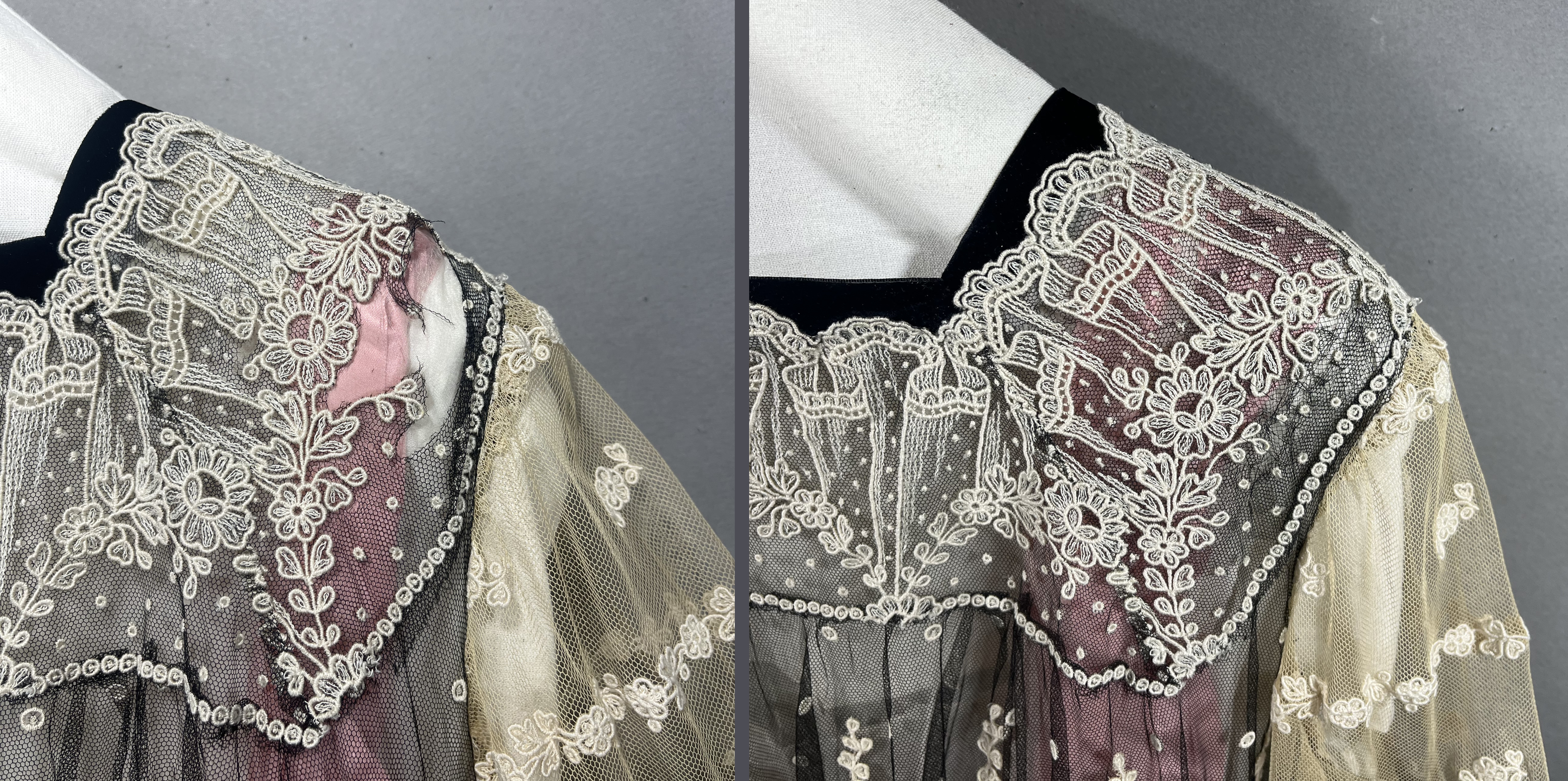 Details of dress shoulder