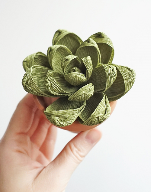 Paper Succulents Making by Bess Paper Goods