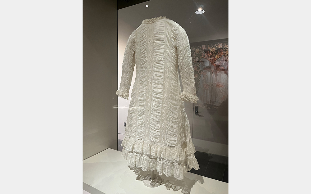 Girl’s dress, circa 1880, cotton, Gift of Mrs. Murat Halstead Davidson, 1970.64 