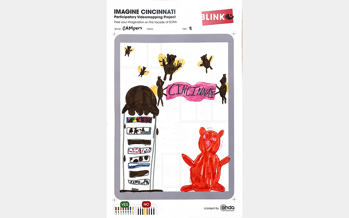Cartoon drawing depicting bears