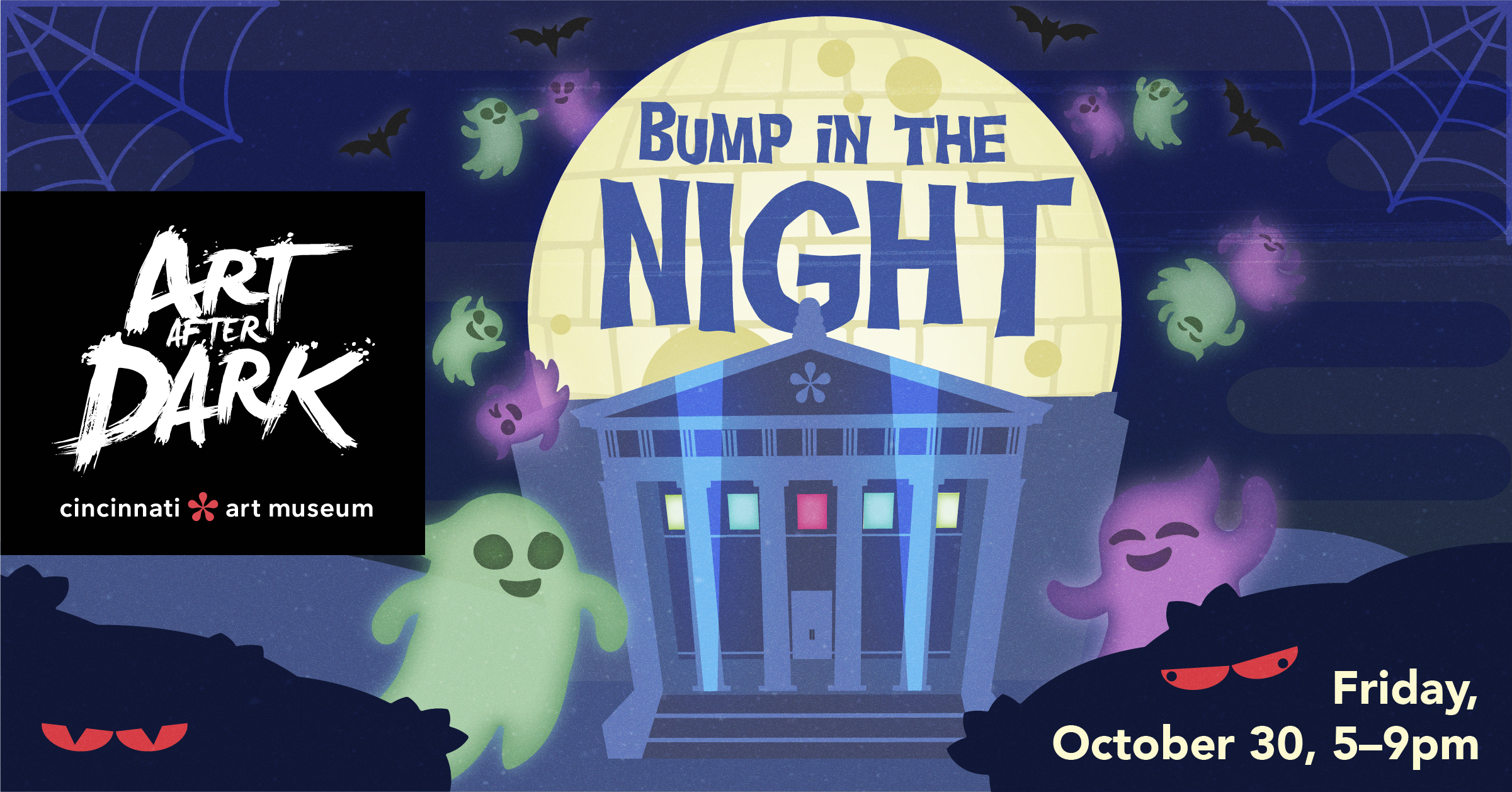Art After Dark | Bump in the Night graphic