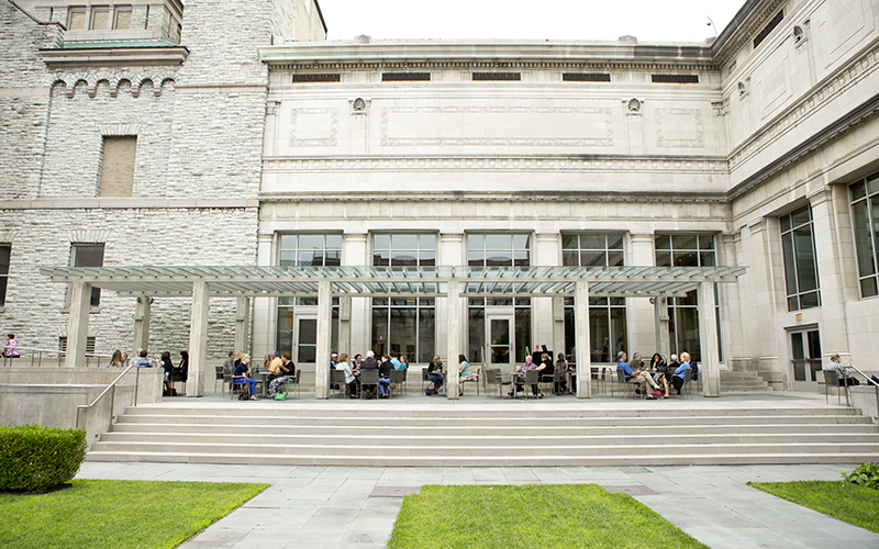 Outdoor dining at the Terrace Cafe